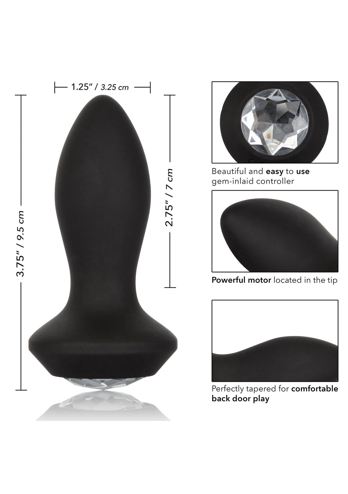 13685 calexotics power gem vibrating petite crystal probe
