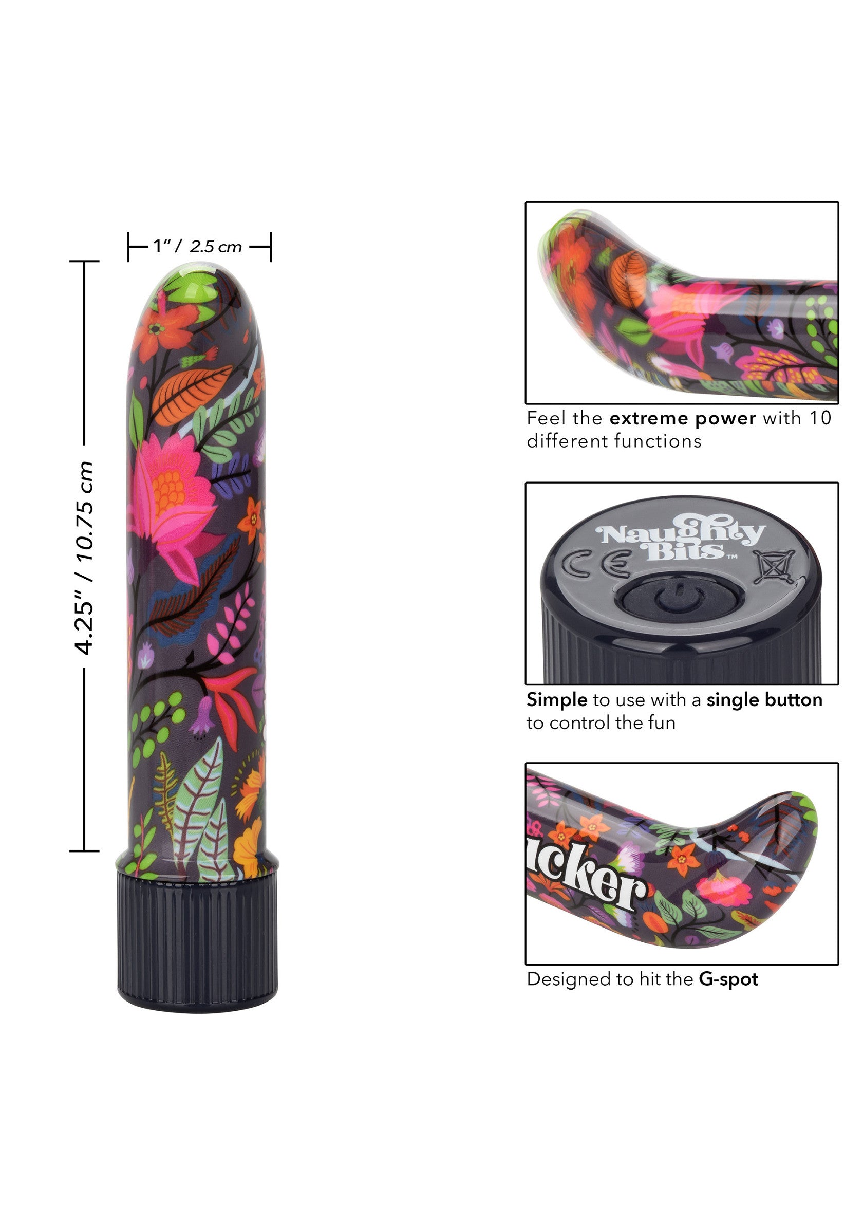 14191 calexotics naughty bits lil fucker mini g spot vibrator