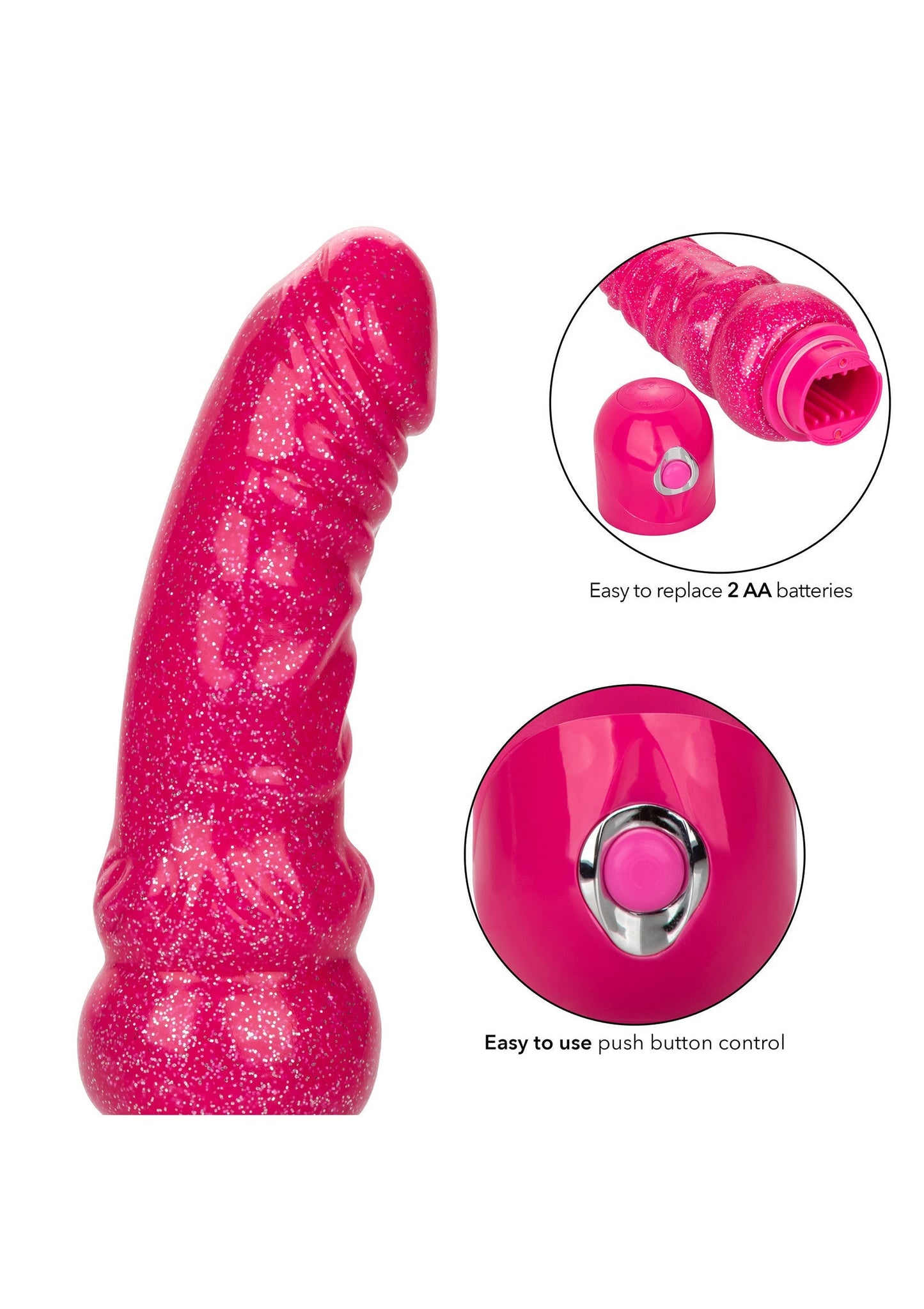 14196 calexotics naughty bits lady boner bendable vibrator