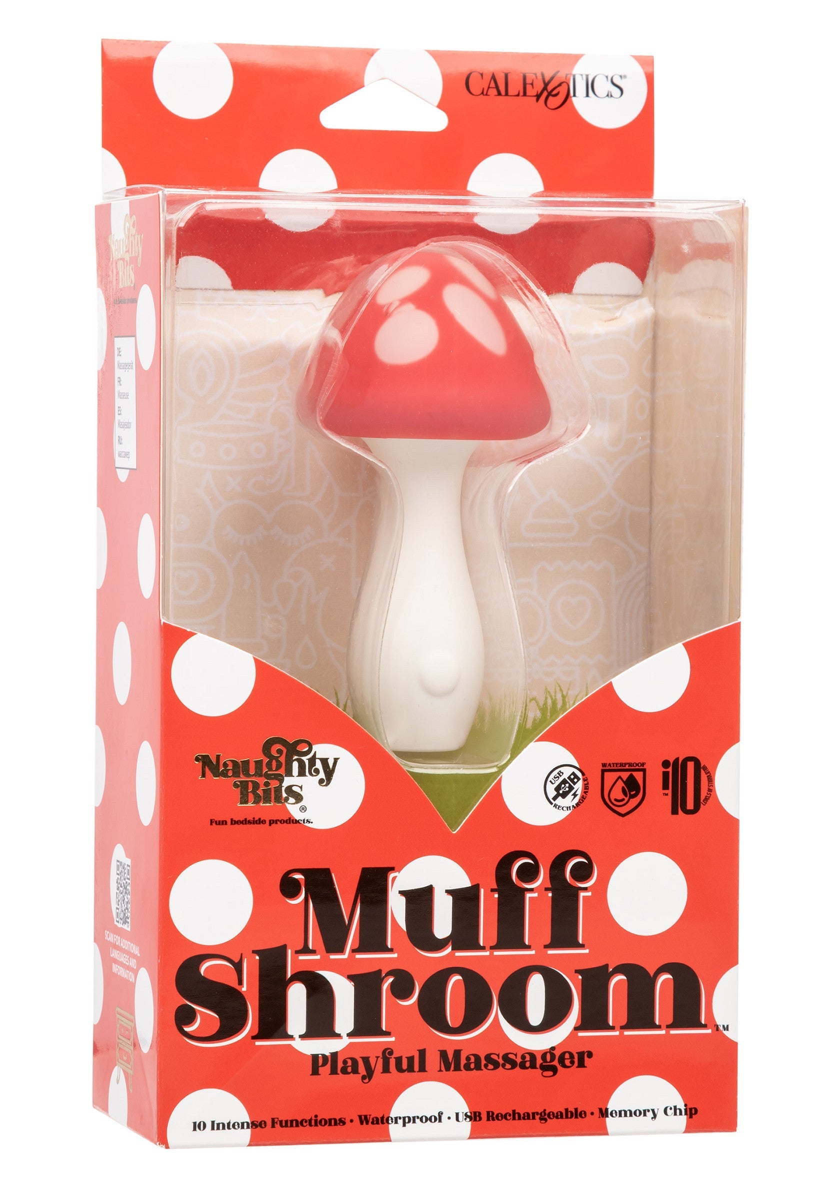 14197 calexotics naughty bits muff shroom playful massager