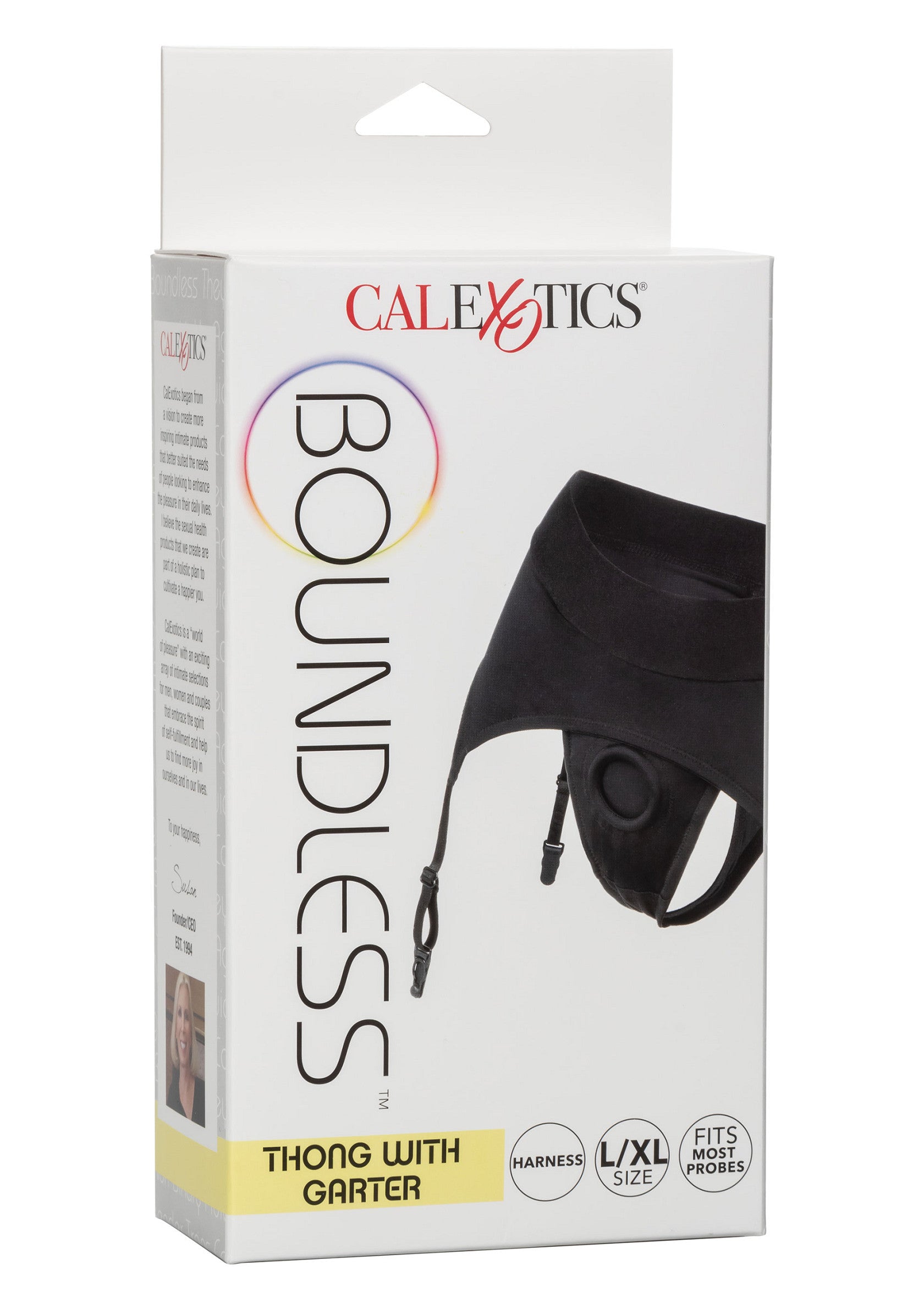 14237 calexotics boundless boundless thong with garter
