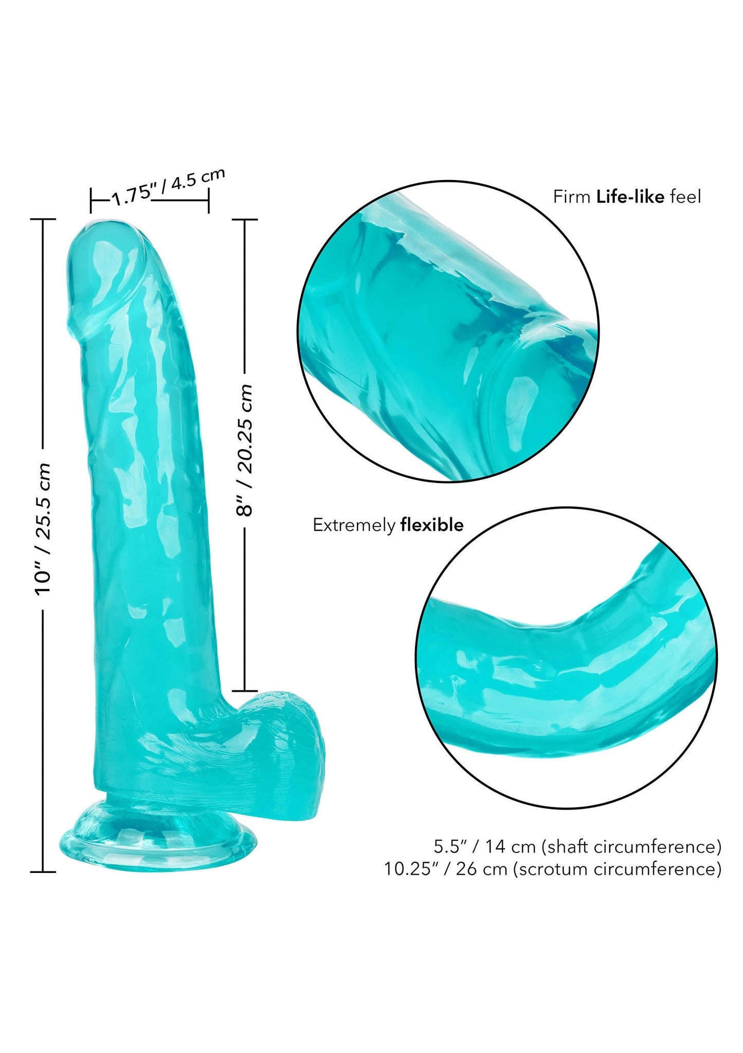 14512 calexotics size queen queen size dong 8 inch