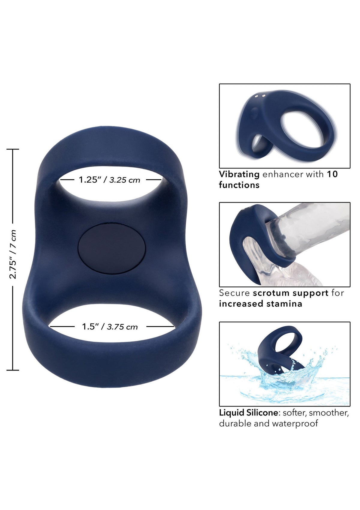 14599 calexotics viceroy rechargeable max dual ring
