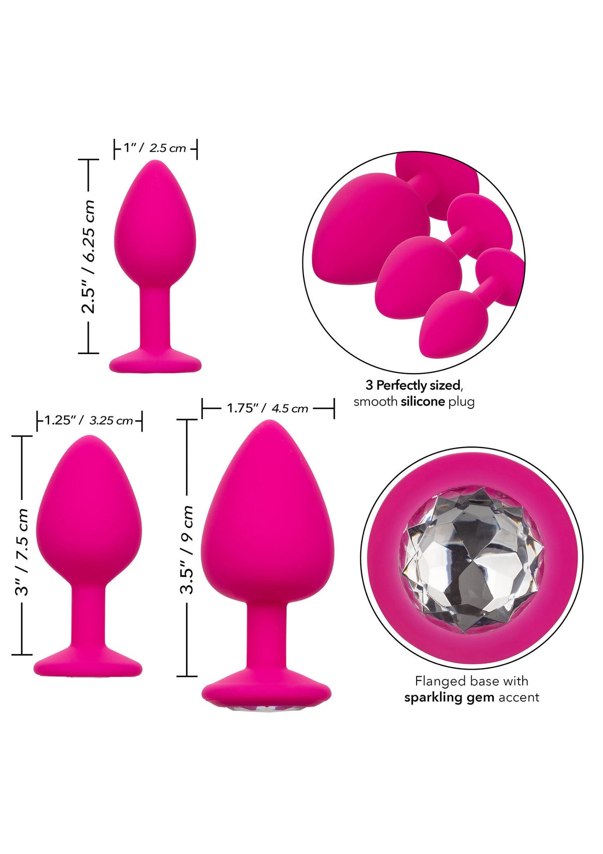 14654 calexotics cheeky cheeky gems 3 pcs