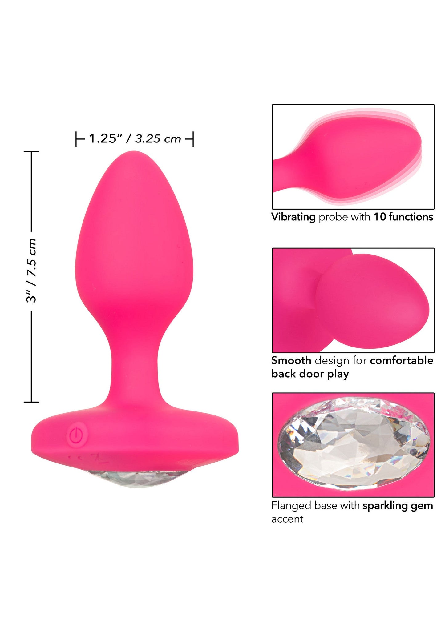 14658 calexotics cheeky vibrating probe medium