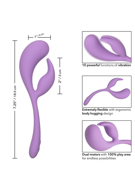 14682 calexotics elle liquid silicone dual flicker