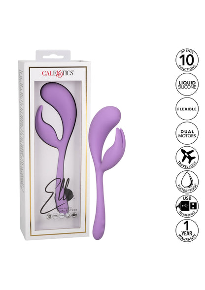 14682 calexotics elle liquid silicone dual flicker