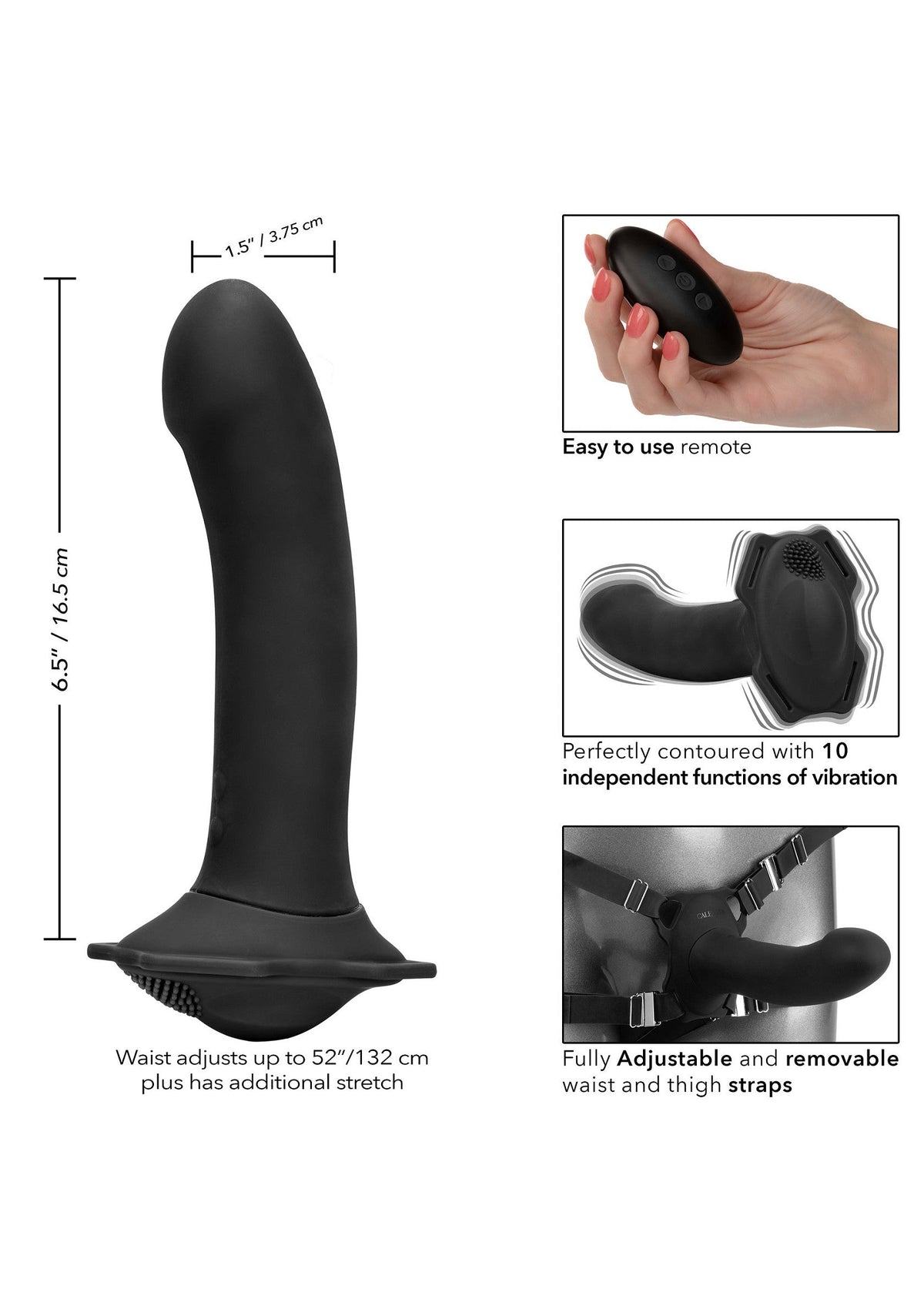 14691 calexotics her royal harness me2 remote rumbler