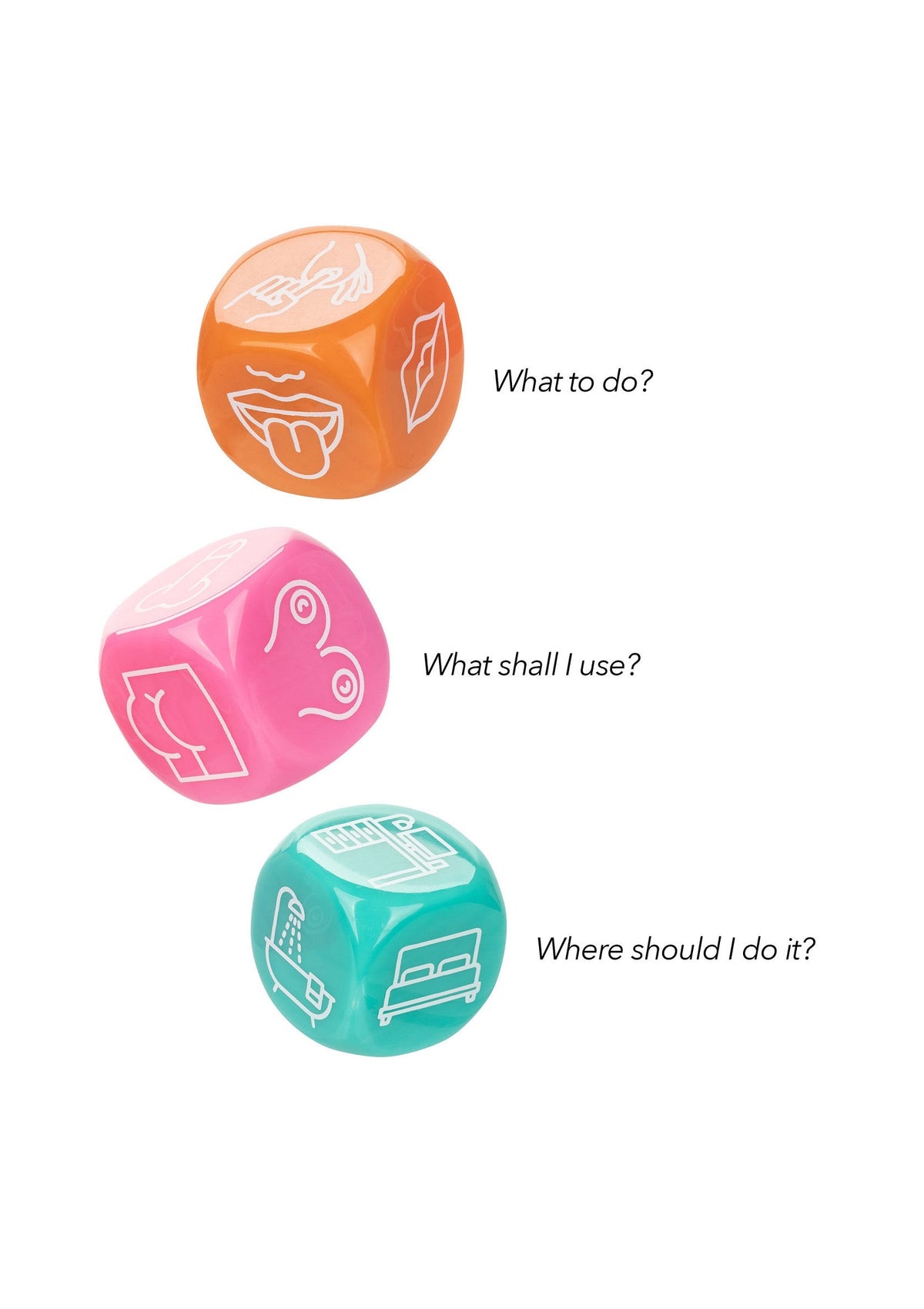 14731 calexotics naughty bits roll with it sex dice game
