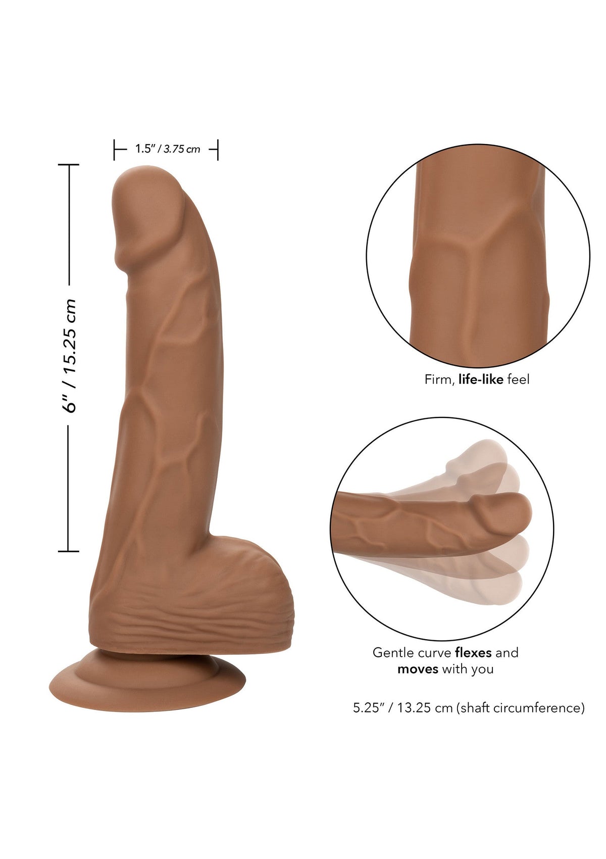 14744 calexotics stud silicone studs 6 inch
