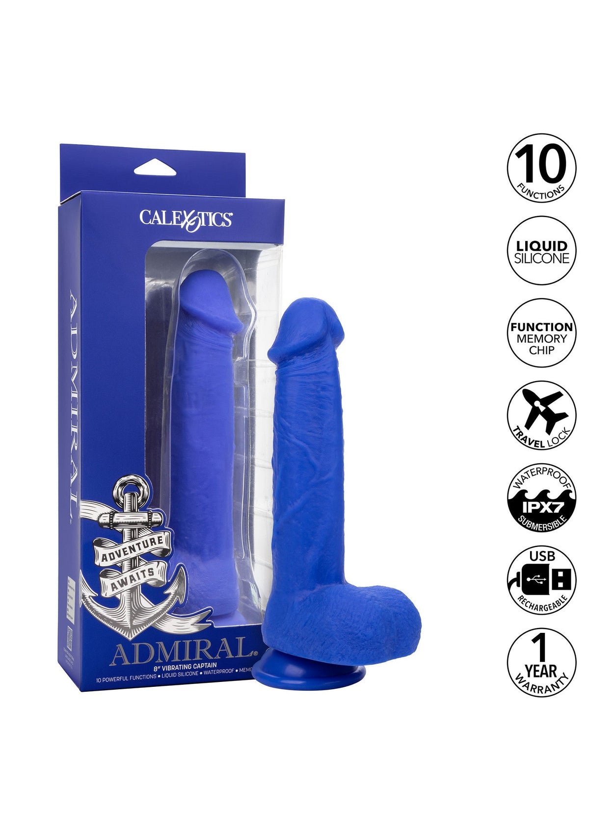 14813 calexotics admiral admiral 8 vibrating captain