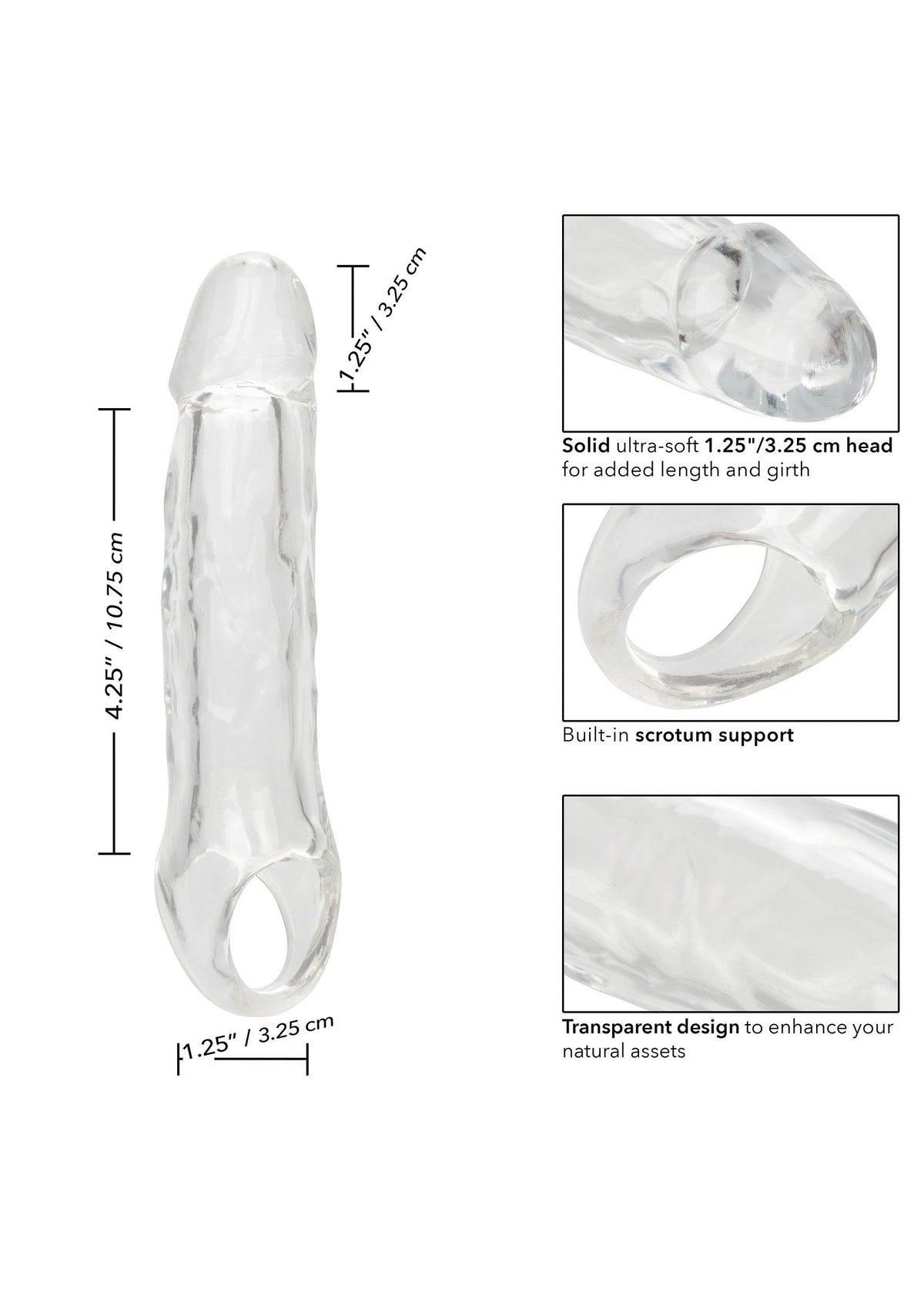 14895 calexotics performance maxx clear extension 55 inch