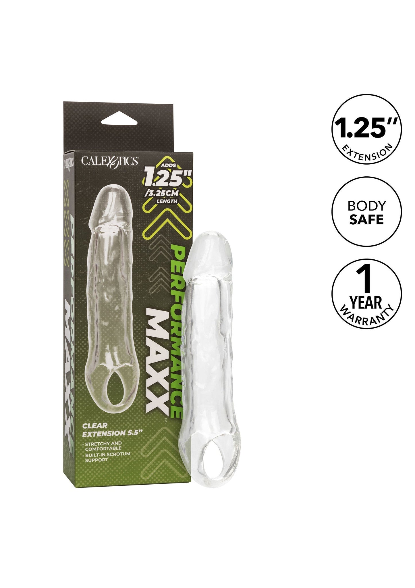14895 calexotics performance maxx clear extension 55 inch