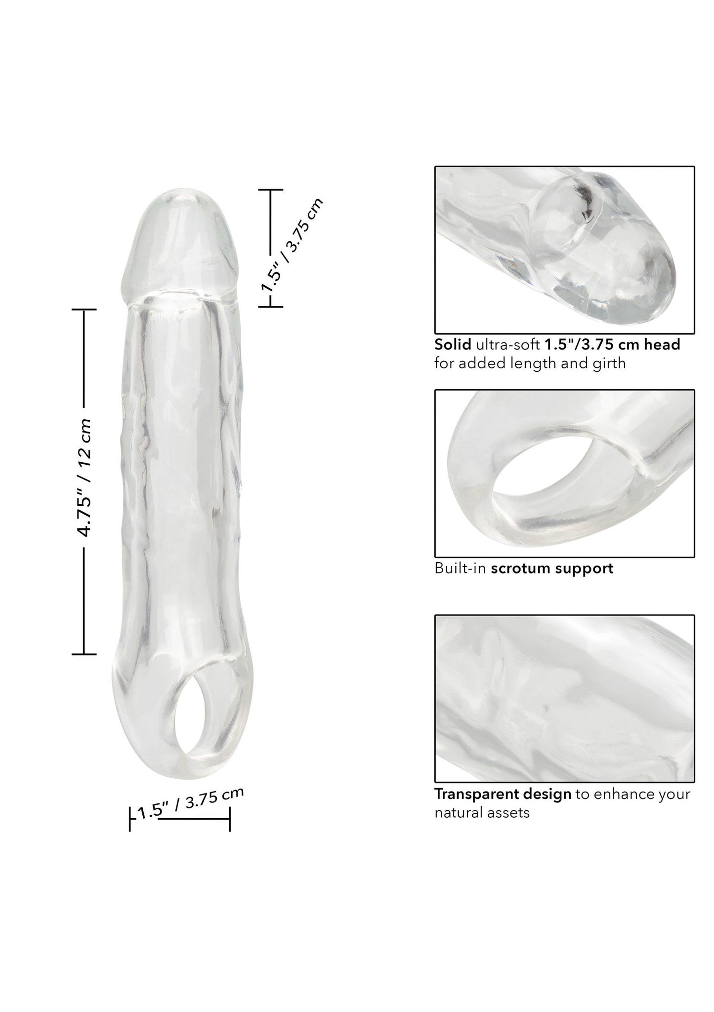 14896 calexotics performance maxx clear extension 65 inch
