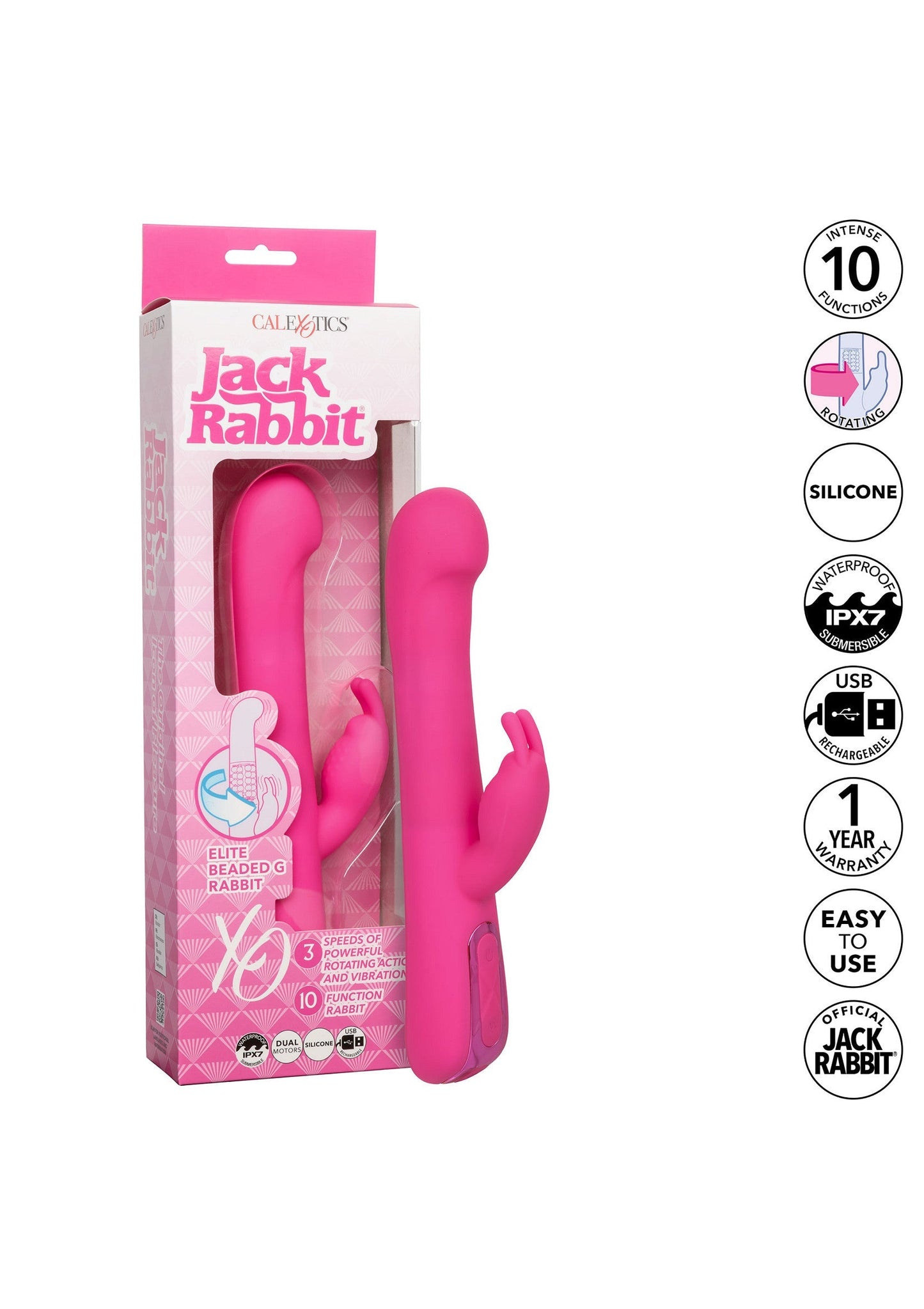 14964 calexotics jack rabbits elite beaded g rabbit