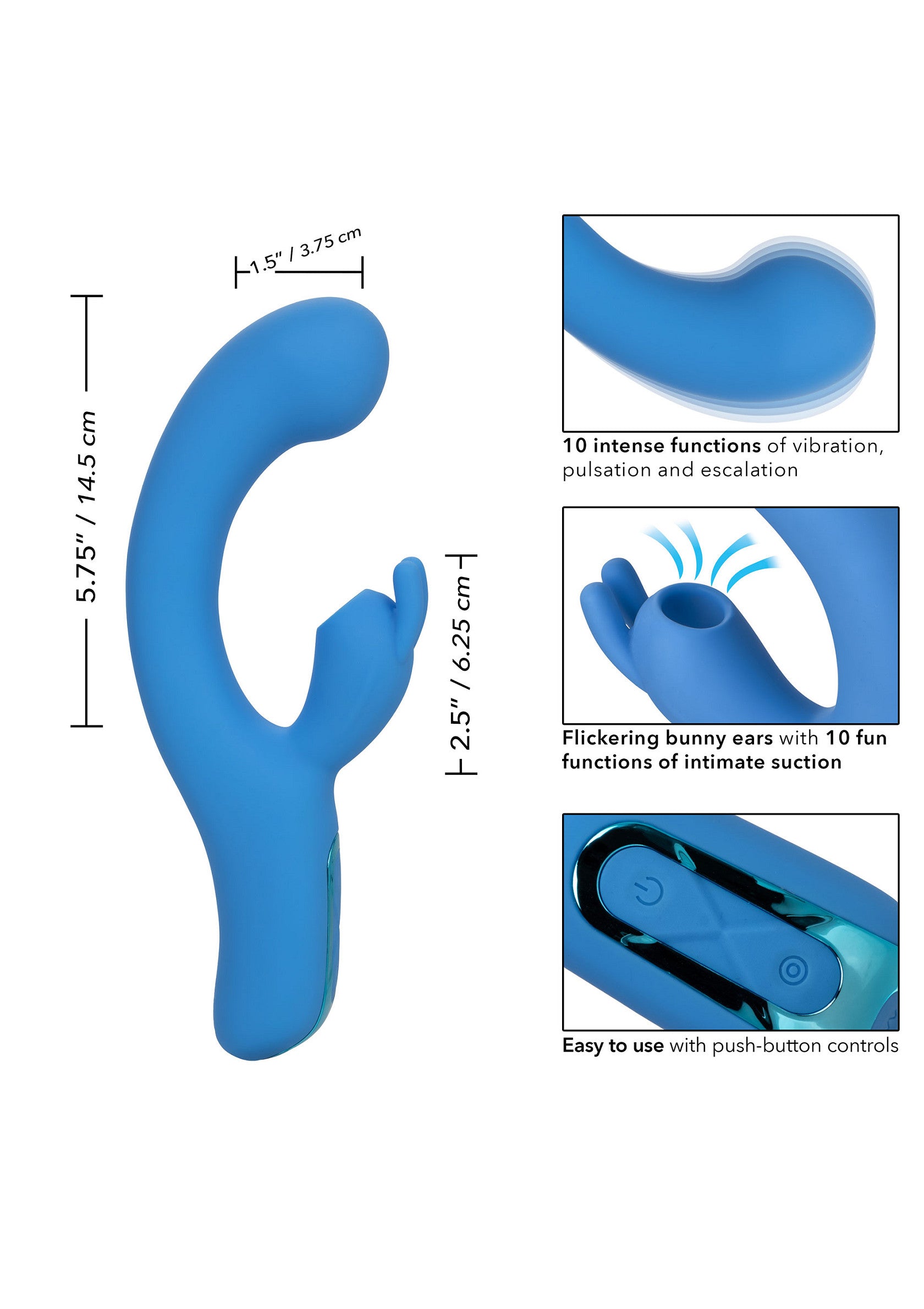 14965 calexotics jack rabbits elite suction rabbit