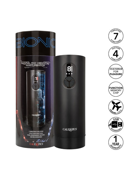 14975 calexotics bionic bionic sucking and vibrating masturbator