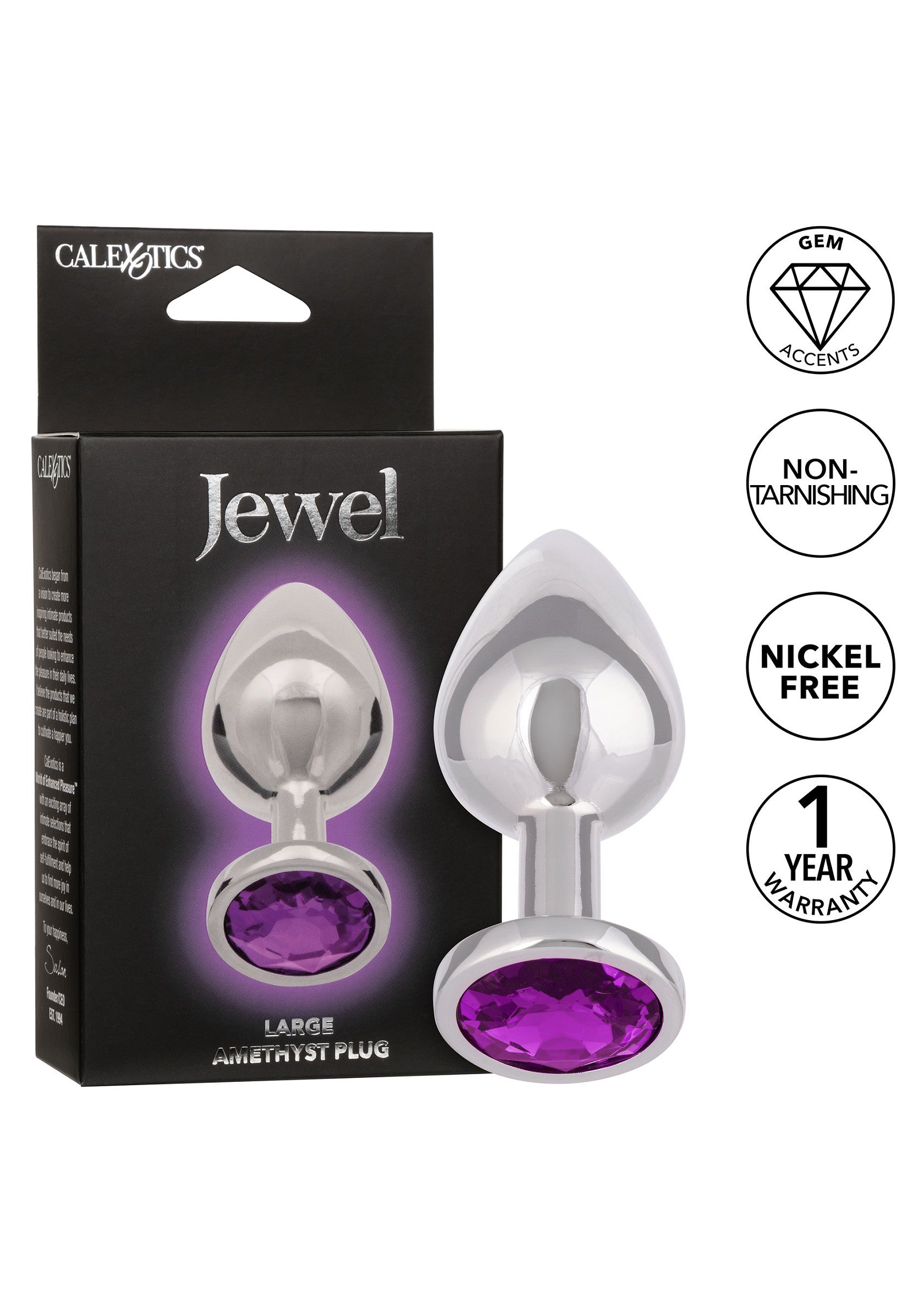 16513 calexotics jewel jewel large amethyst plug