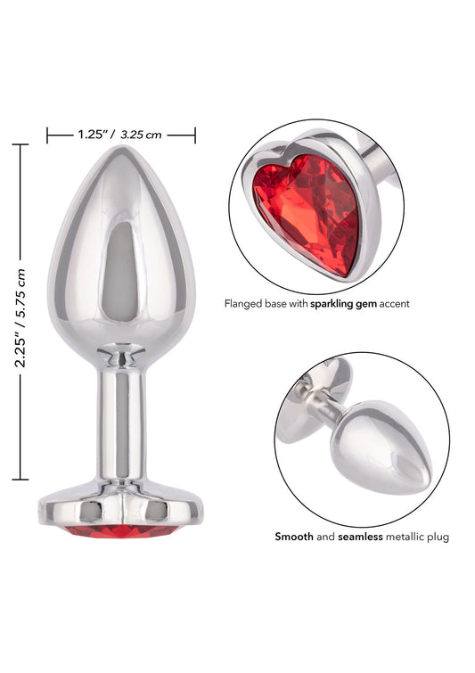 16514 calexotics jewel jewel small ruby heart plug