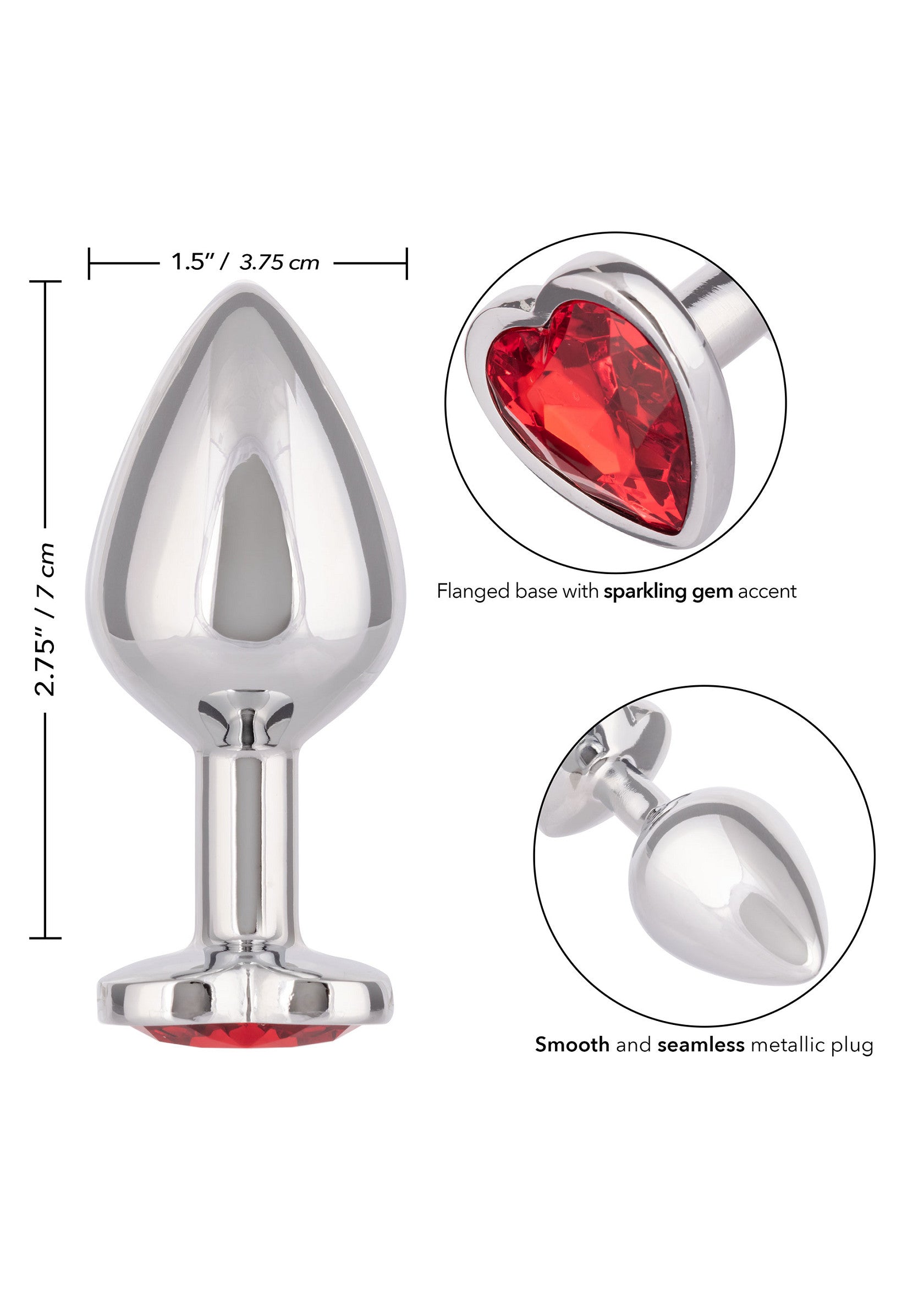 16515 calexotics jewel jewel large ruby heart plug