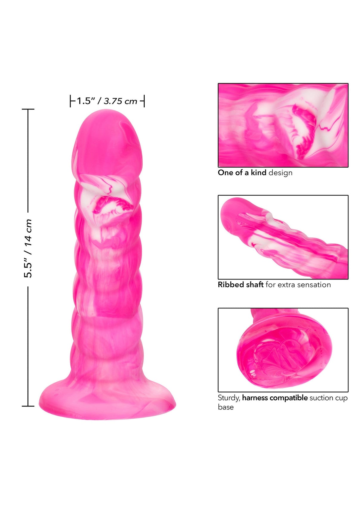 16581 calexotics twisted love twisted ribbed probe
