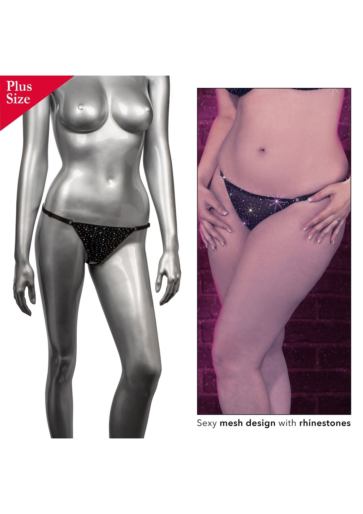 16622 calexotics radiance crotchless thong plus