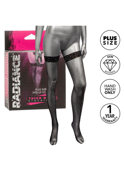 16632 calexotics radiance thigh high stockings plus