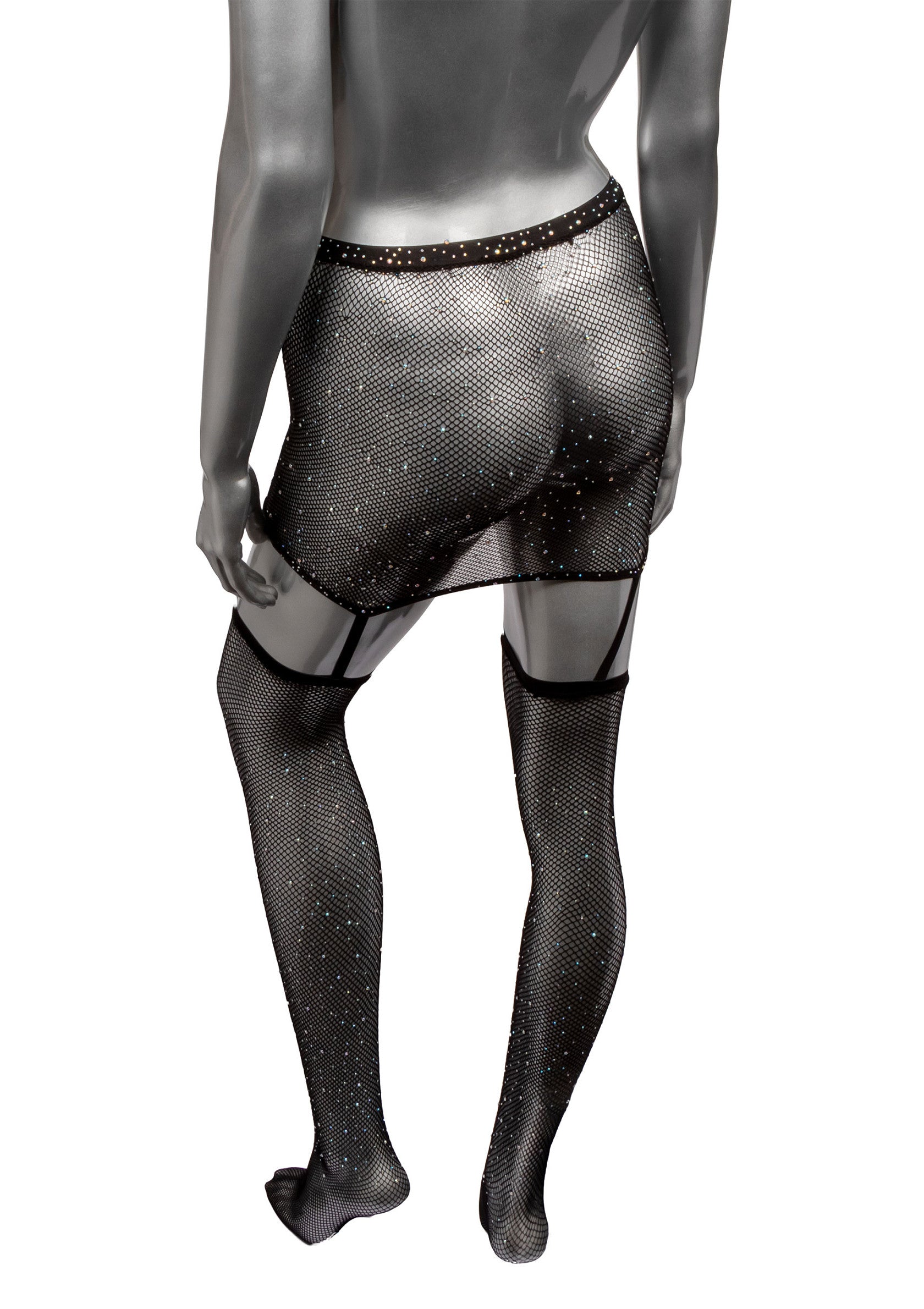 16634 calexotics radiance garter skirt thigh highs plus