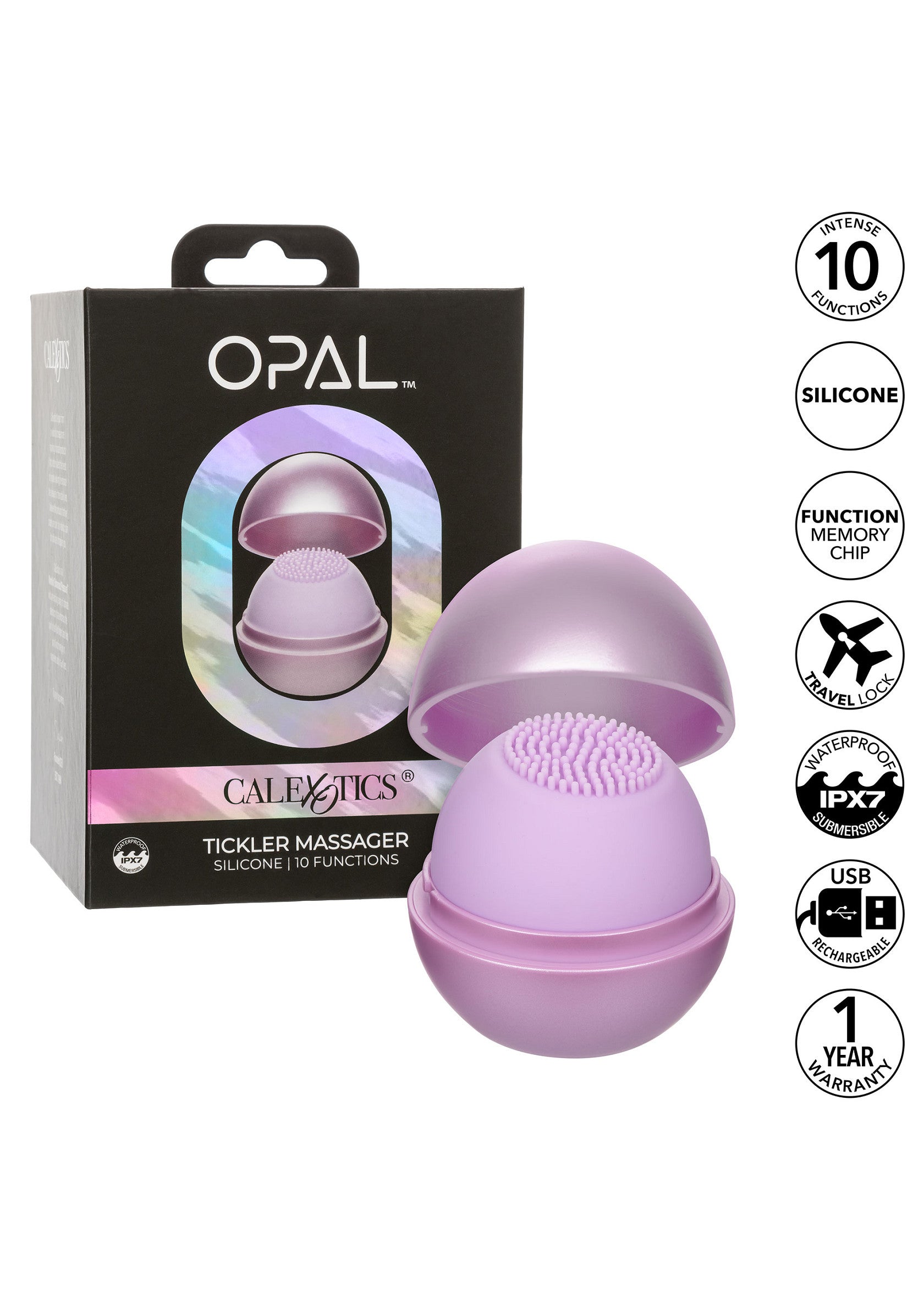 16692 calexotics opal opal tickler massager