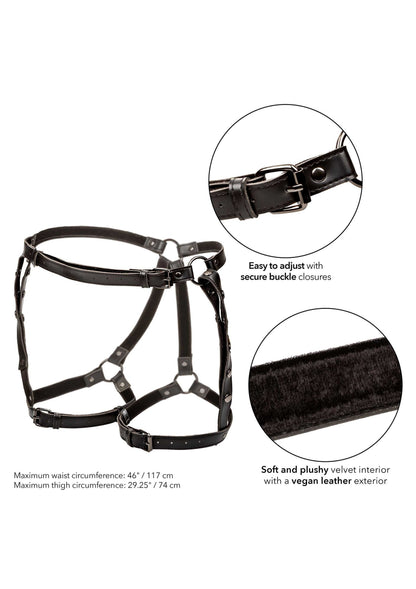 16707 calexotics euphoria riding thigh harness plus