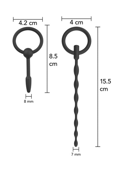 16812 hidden desire extreme penis plug set small 2 pcs