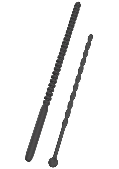16814 hidden desire extreme ribbed penis dilator set 2 pcs
