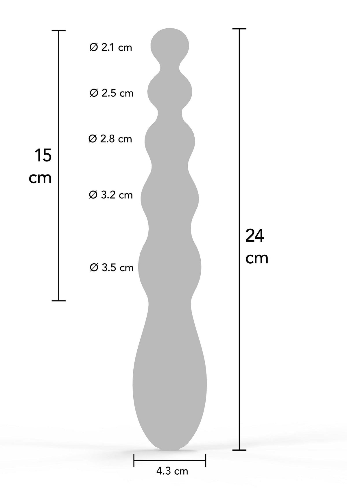 16818 hidden desire extreme beaded anal power vibrator