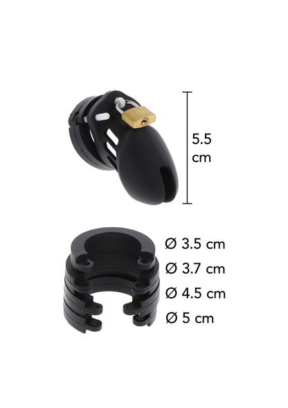 16822 hidden desire extreme chastity cock cage silicone small