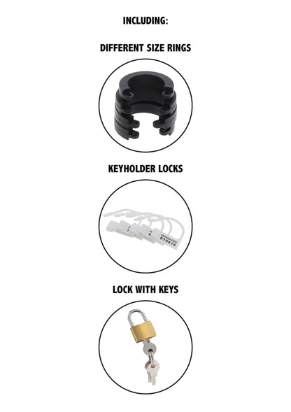 16822 hidden desire extreme chastity cock cage silicone small