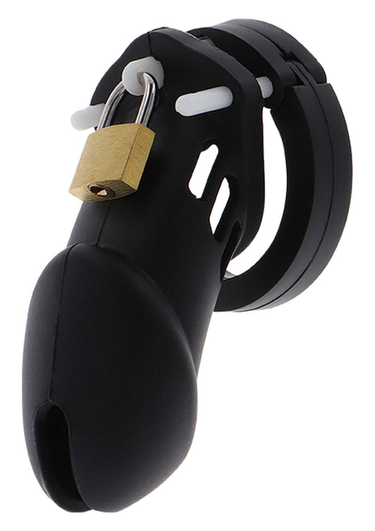 16823 hidden desire extreme chastity cock cage slicone large