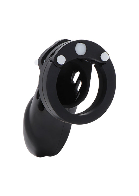 16823 hidden desire extreme chastity cock cage slicone large