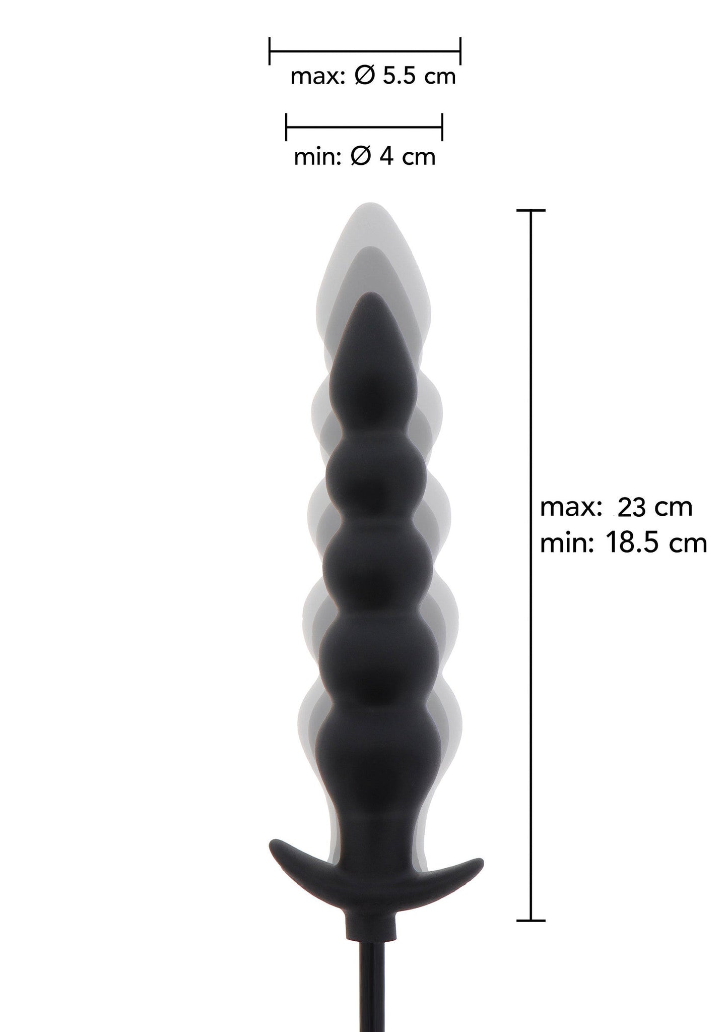 16855 hidden desire extreme inflatable ribbed plug advance