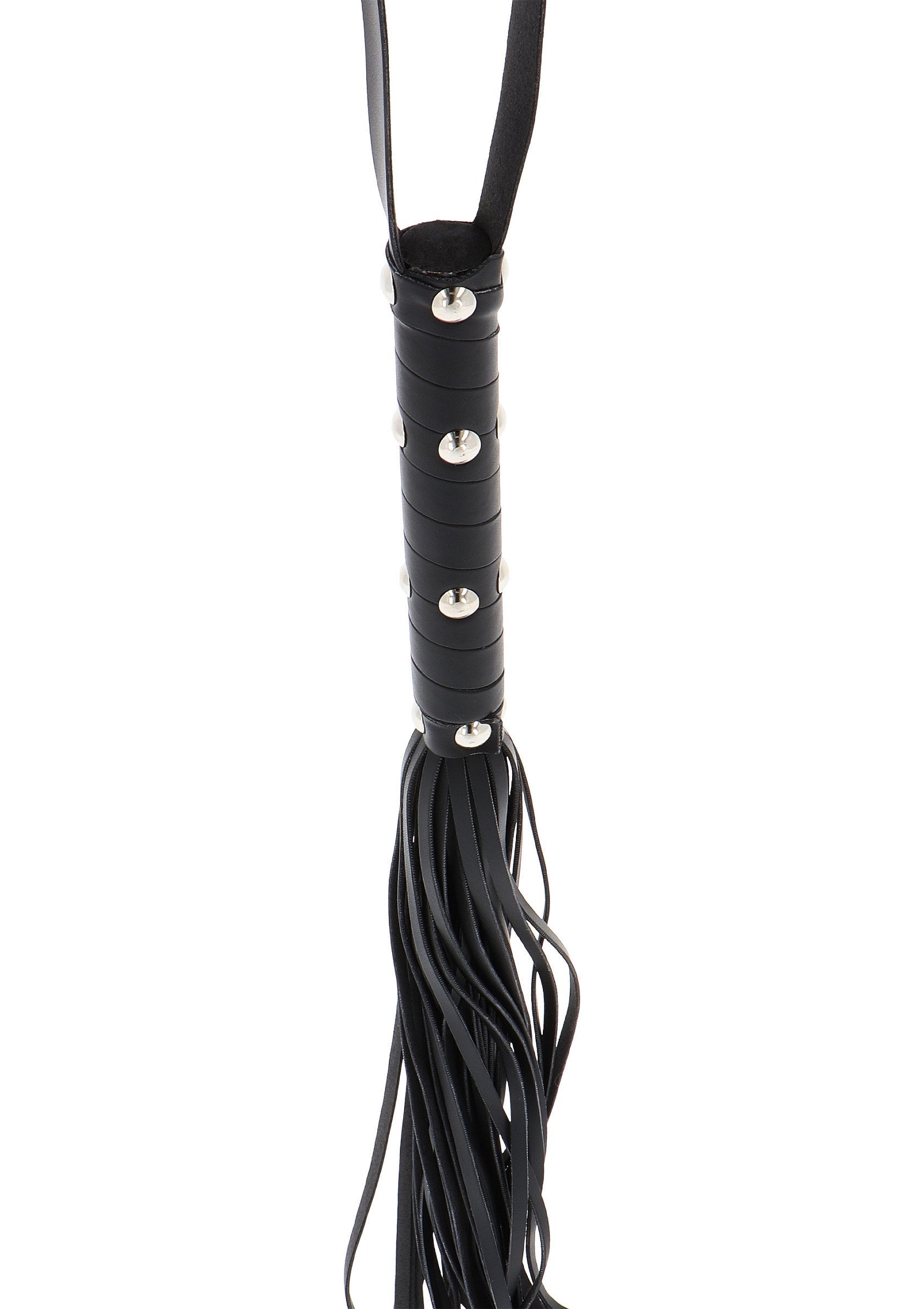 16897 hidden desire extreme long studded flogger whip