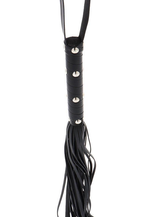 16897 hidden desire extreme long studded flogger whip