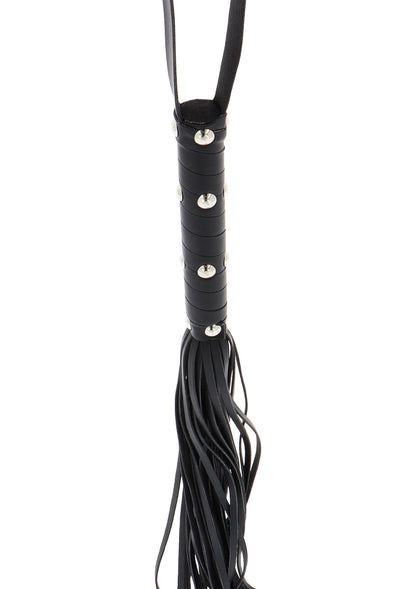 16897 hidden desire extreme long studded flogger whip