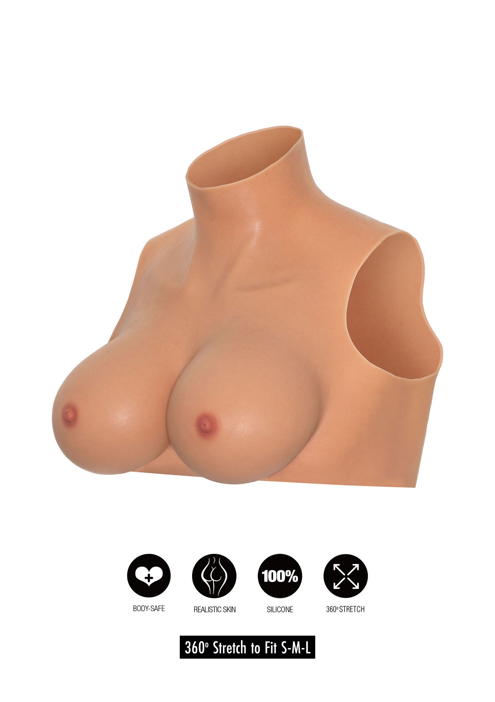 16983 hidden desire alter ego wearable breasts crop top d cup