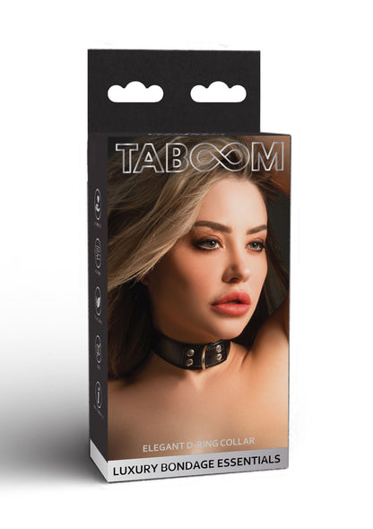 17102 taboom luxury bondage essentials elegant d ring collar