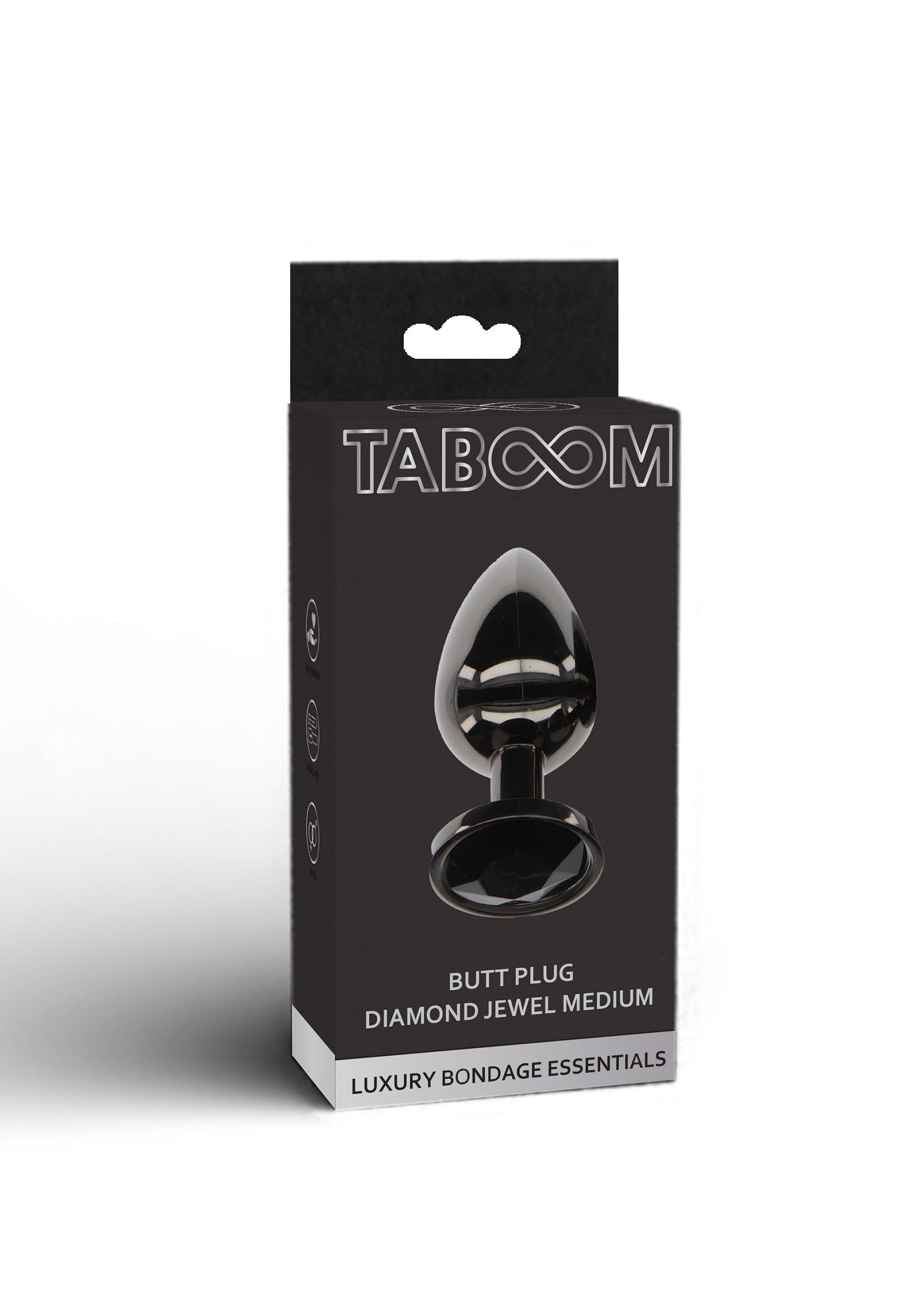 17117 taboom luxury bondage essentials butt plug with diamond jewel m