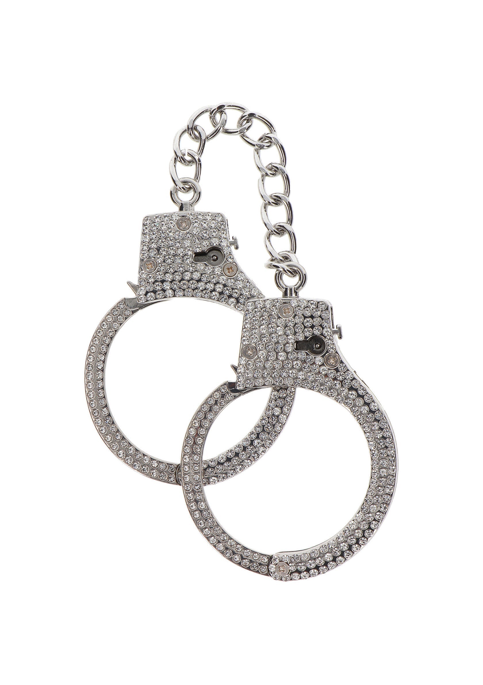 17136 taboom luxury bondage essentials diamond wrist cuffs silver