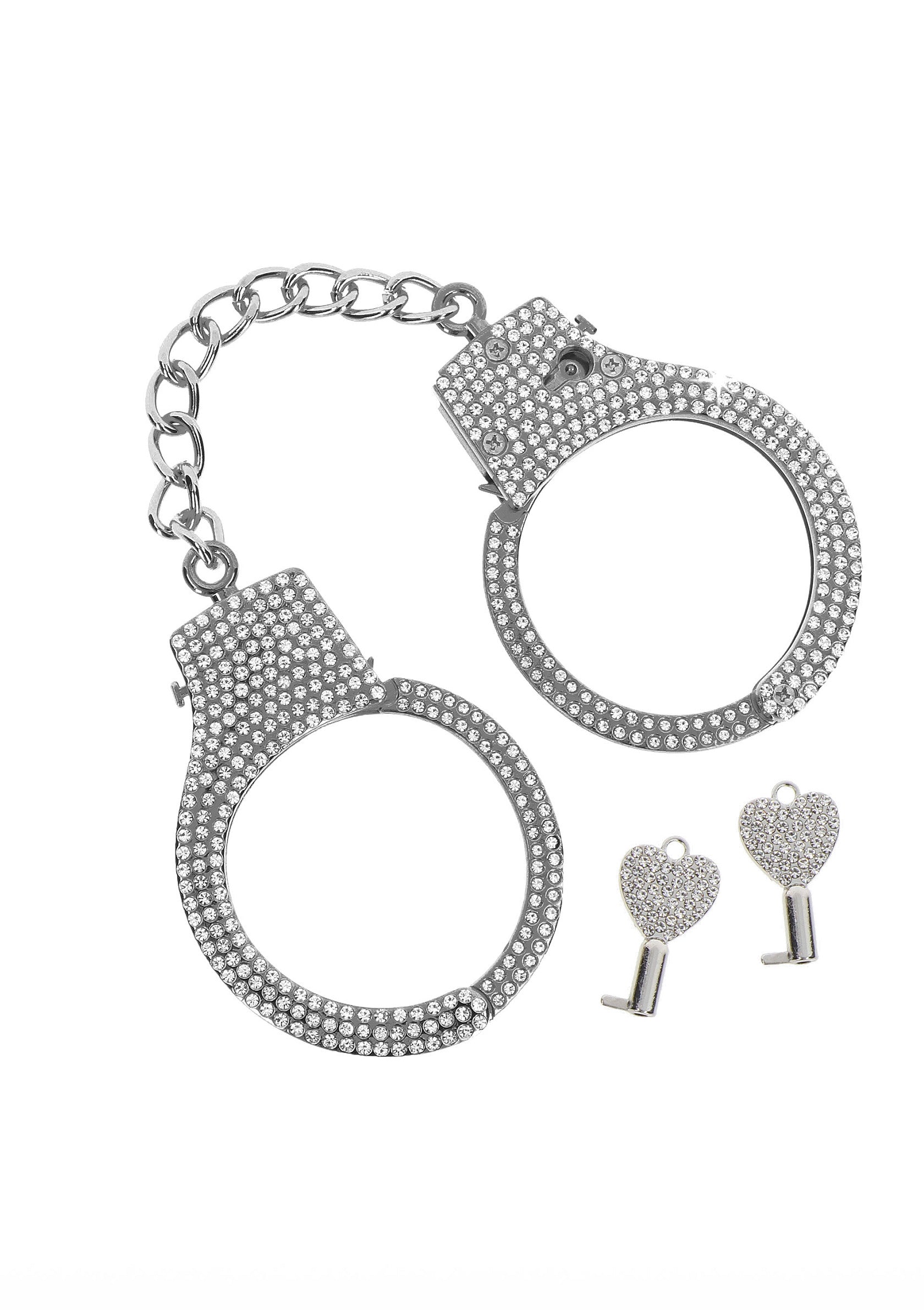 17136 taboom luxury bondage essentials diamond wrist cuffs silver