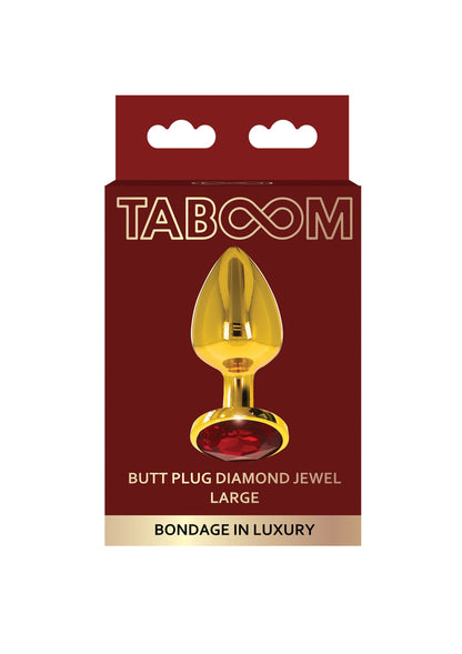 17169 taboom bondage in luxury butt plug with diamond jewel l