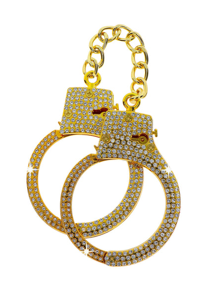 17178 taboom bondage in luxury diamond wrist cuffs gold