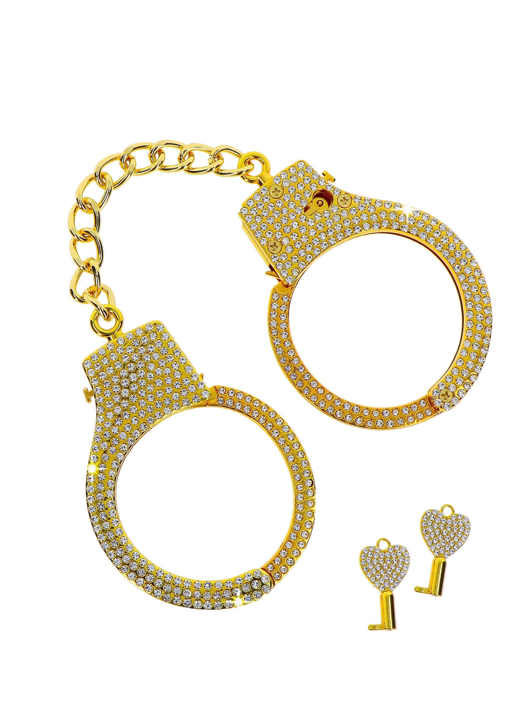 17178 taboom bondage in luxury diamond wrist cuffs gold