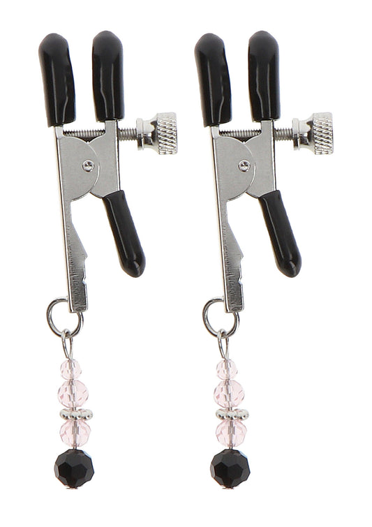 17274 taboom nipple play adjustable clamps with beads